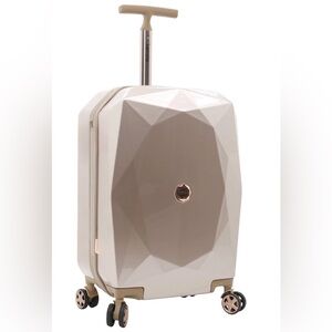 kensie Women's Gemstone Luggage Set, Rose Gold, 20-Inch Carry-On